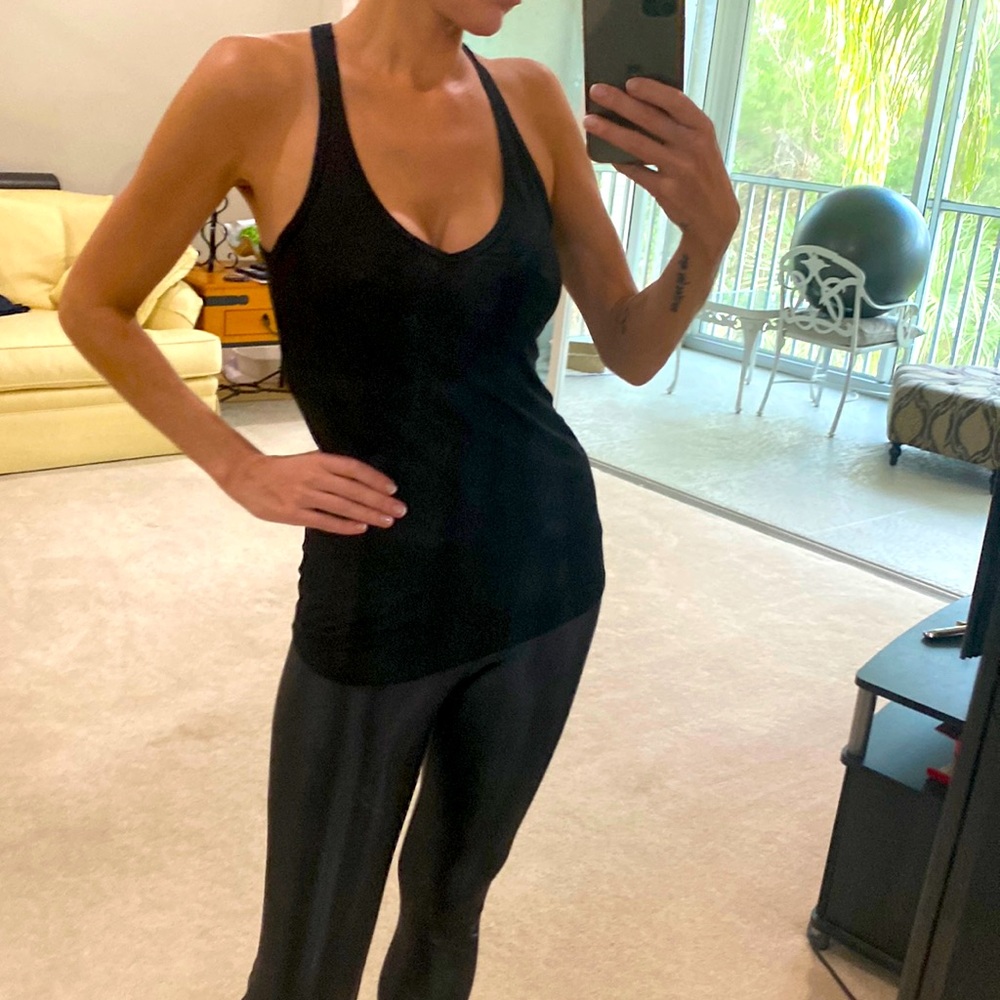 Feel the Piece black racerback tank